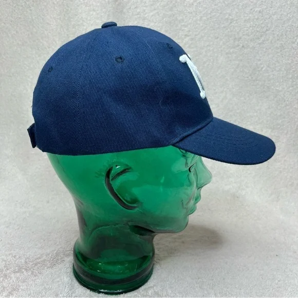 Vintage Embroidered New York Yankees Baseball Cap-Velcro Hat-Blue & White-Sporty - Picture 6 of 8